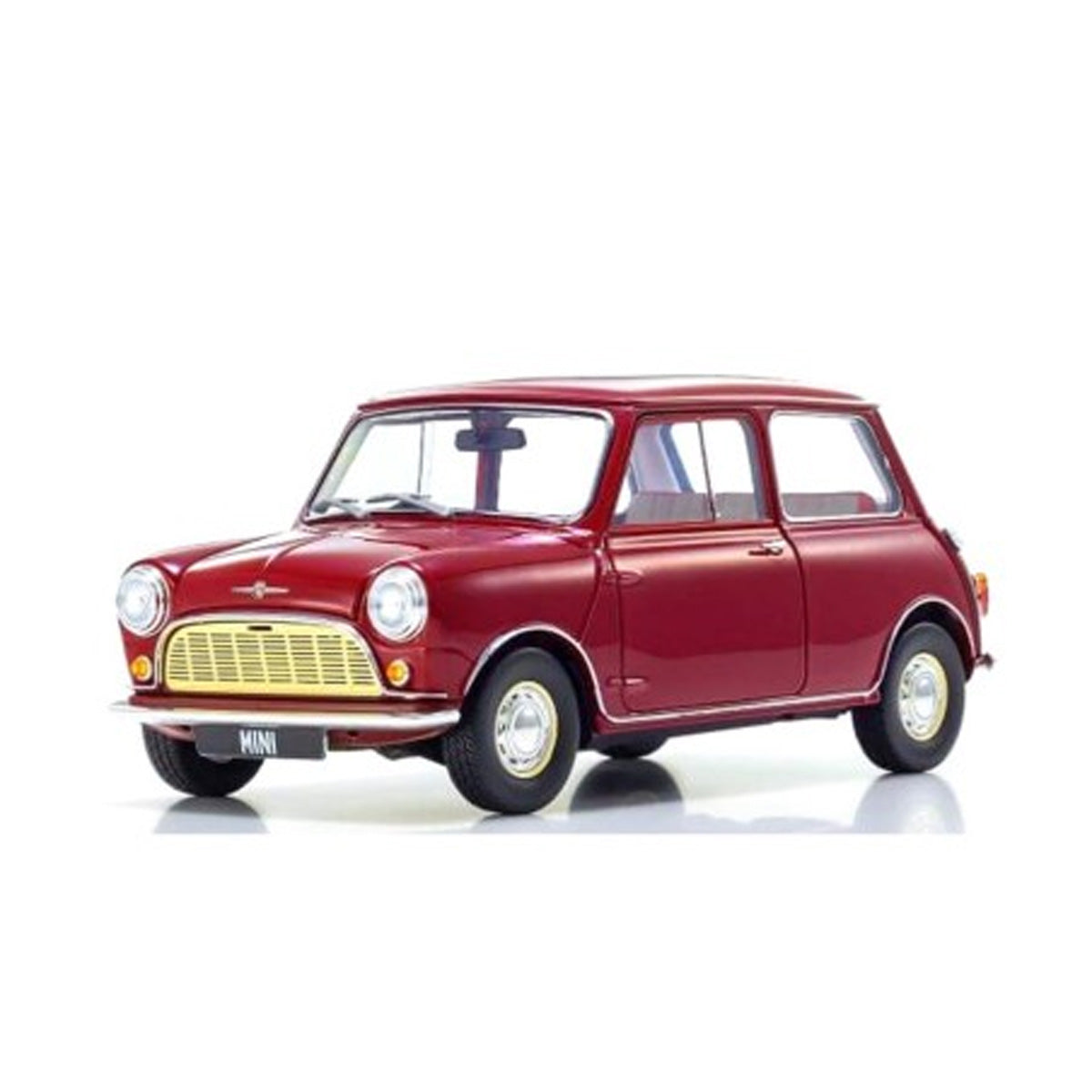 Morris Mini Minor Cherry Red - 1:18 Scale Diecast Model Car