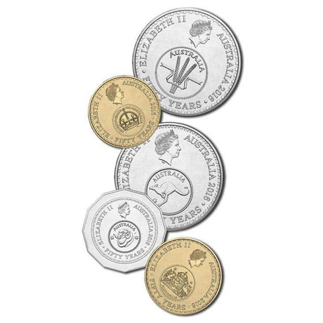 Australia Decimal Currency 50th Anniversary 2016 6-Coin Mint Set
