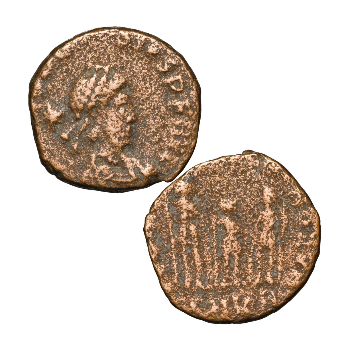 Roman Empire Theodosius II 408-450AD Bronze