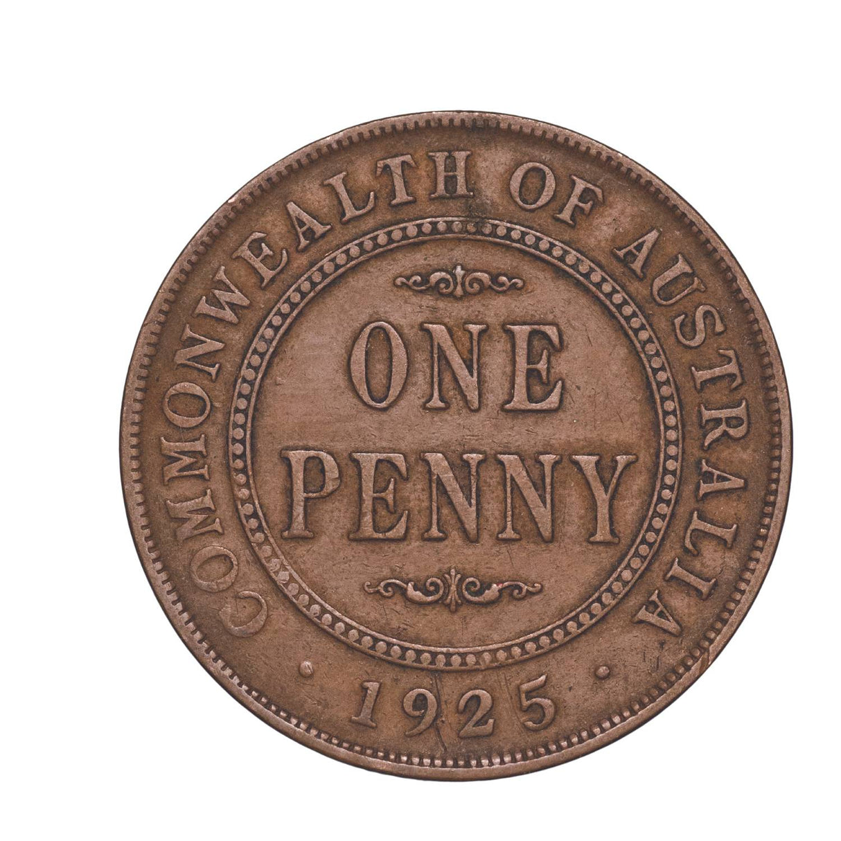 Australia 1930 Penny Fine with FREE 1911-64 Penny Good-Uncirculated 74-Coin Collection