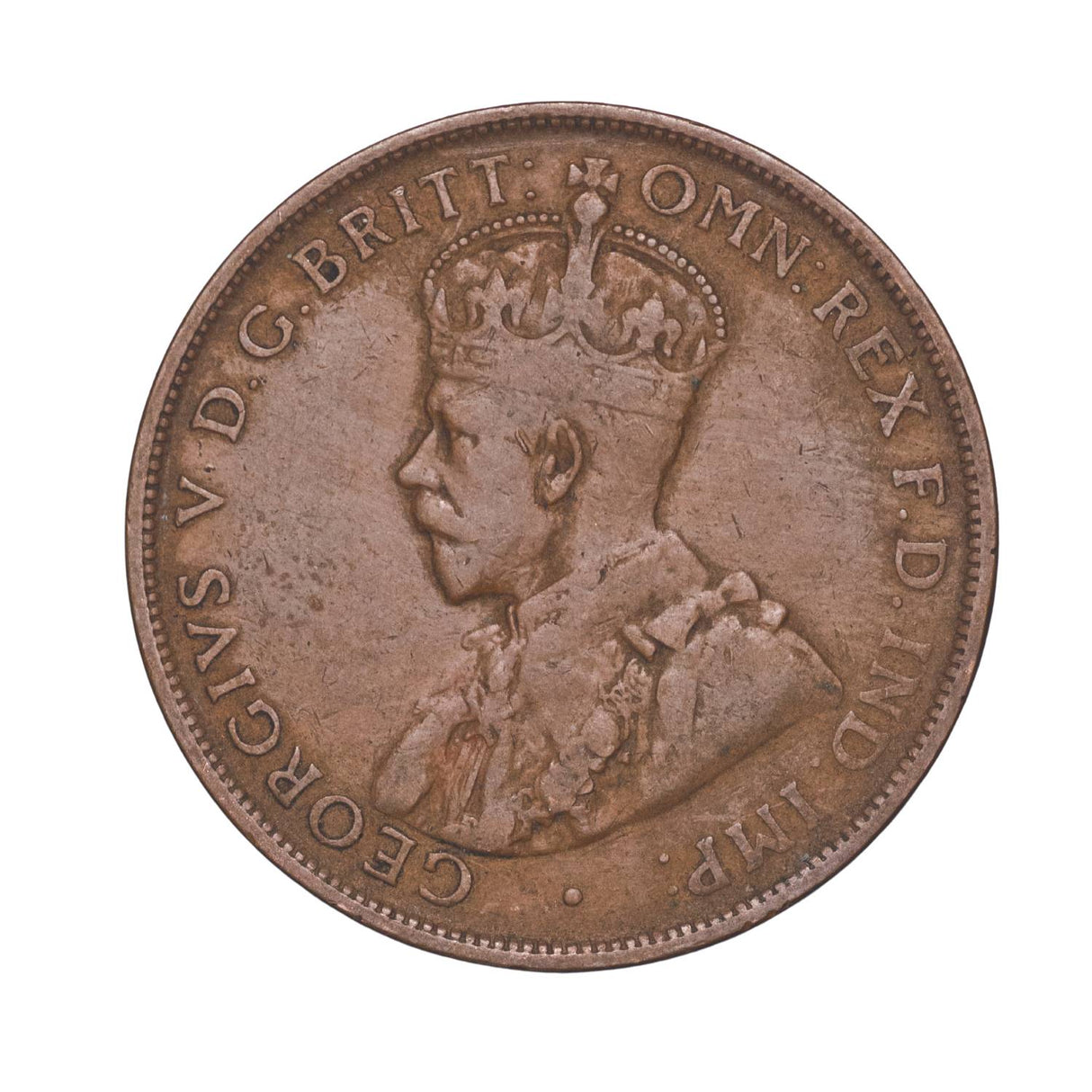 Australia 1930 Penny Fine with FREE 1911-64 Penny Good-Uncirculated 74-Coin Collection