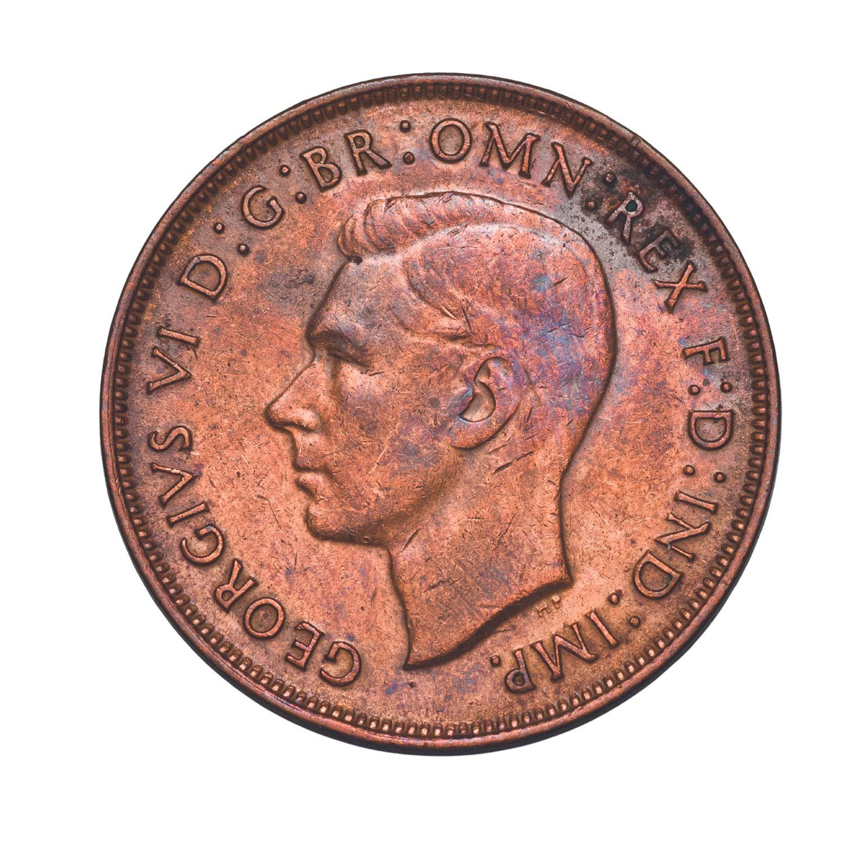 Australia 1930 Penny Fine with FREE 1911-64 Penny Good-Uncirculated 74-Coin Collection