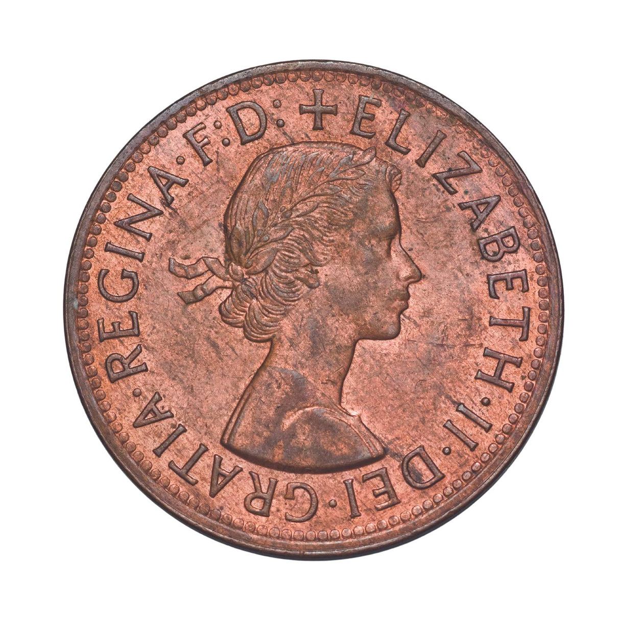 Australia 1930 Penny Fine with FREE 1911-64 Penny Good-Uncirculated 74-Coin Collection