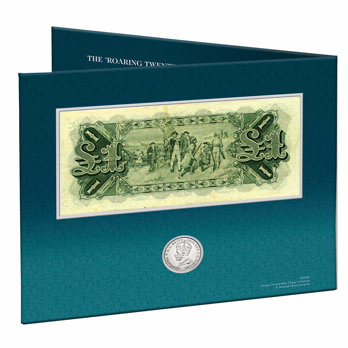 Australia 1920s Coin & Banknote Commemorative Portfolio (Fine-Very Fine)
