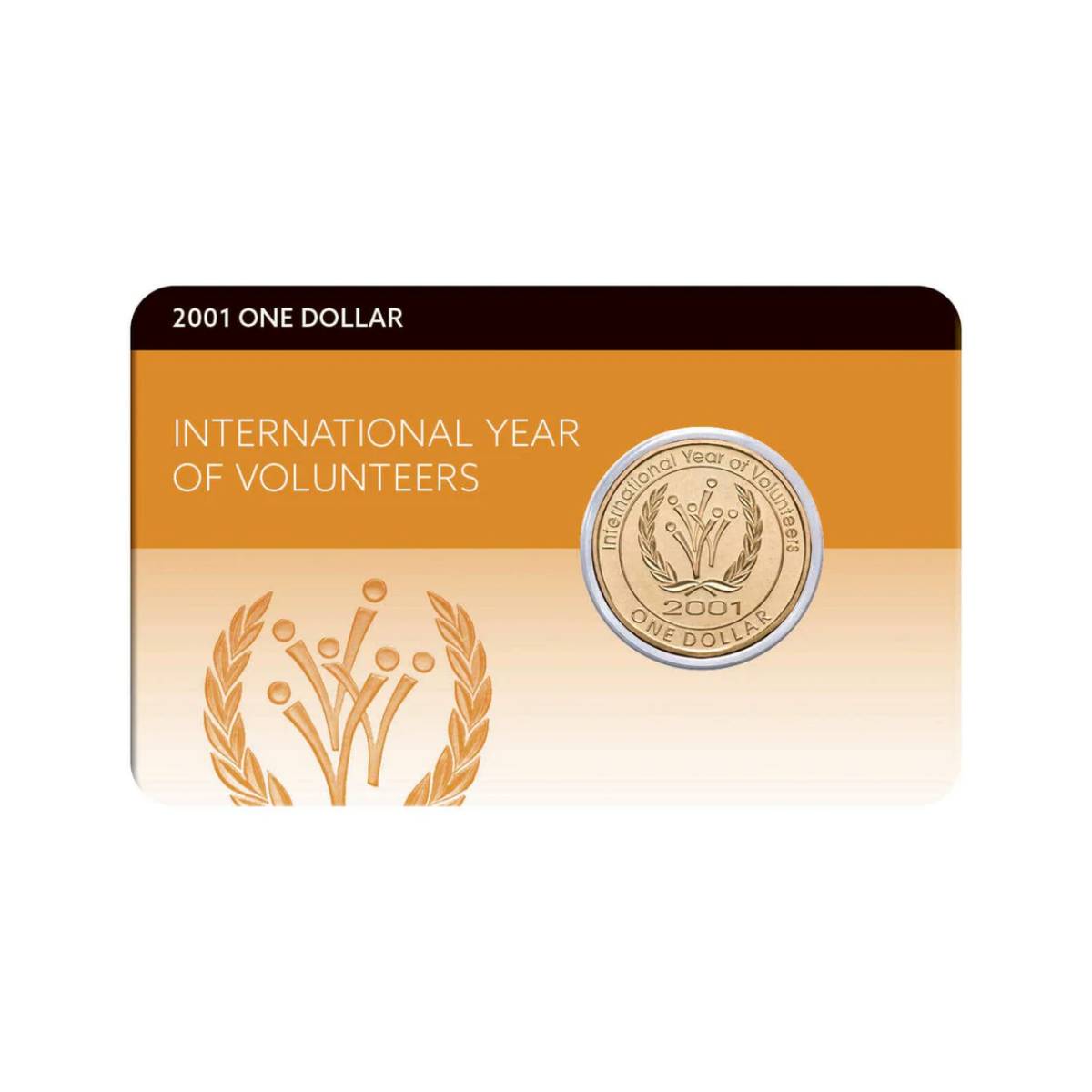 International Year of Volunteers 2001 $1 Al-Br Coin Pack