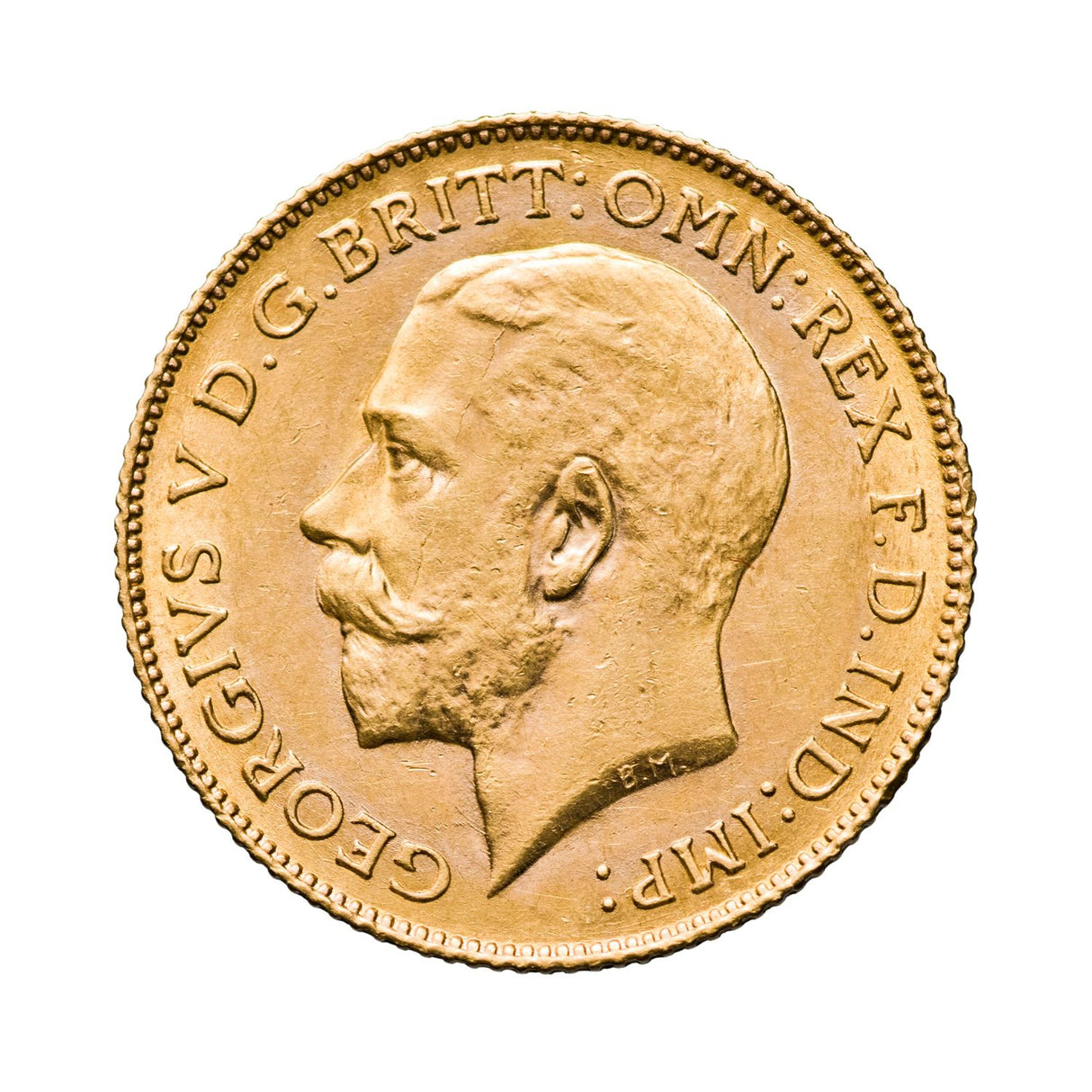 1918 Perth George V Gold Half Sovereign UNC