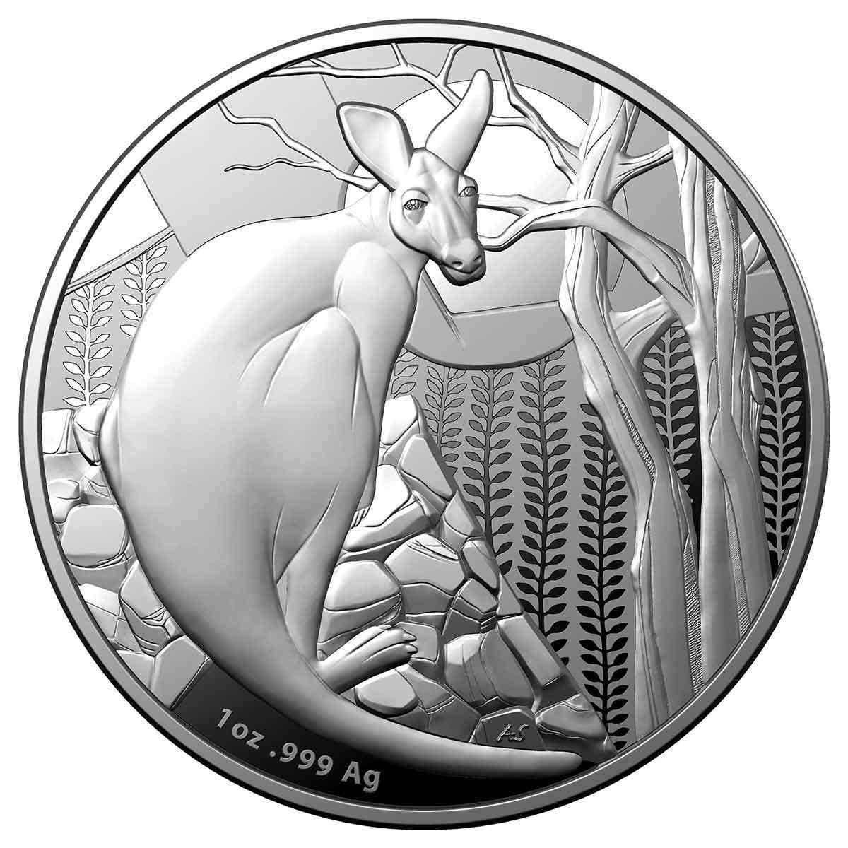 Kangaroo 2022 $1 1oz Silver Proof Coin