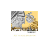 Australia at Night 2023 $100 Flying Fox Platinum-plated 1oz Gold Proof Coin