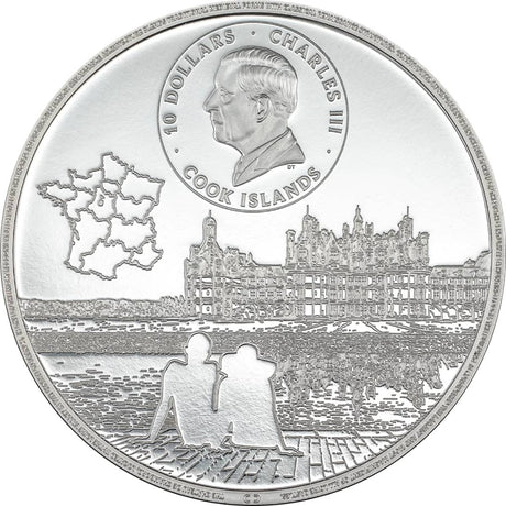 Château de Chambord 2024 $10 Colour 2oz Silver Proof Coin
