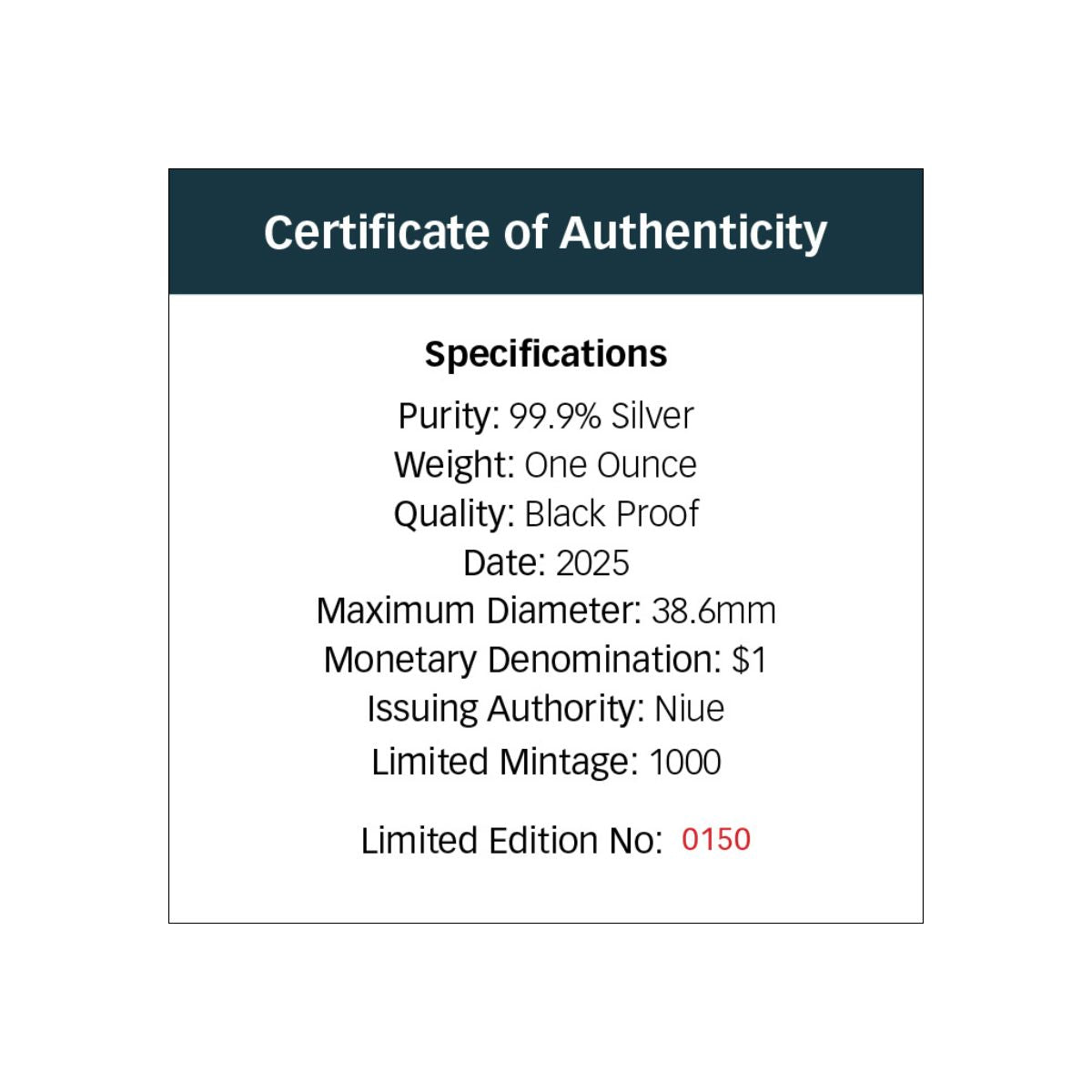 Australia at Night Bottlenose Dolphin 2025 $1 1oz Silver Black Proof Coin