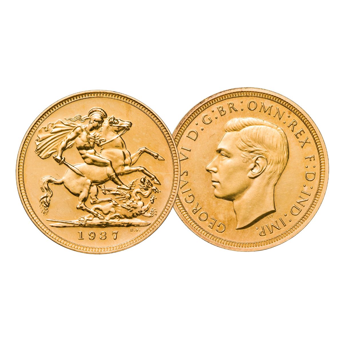 Complete 1817-2025 Monarchs Gold Sovereign 9-Coin Collection