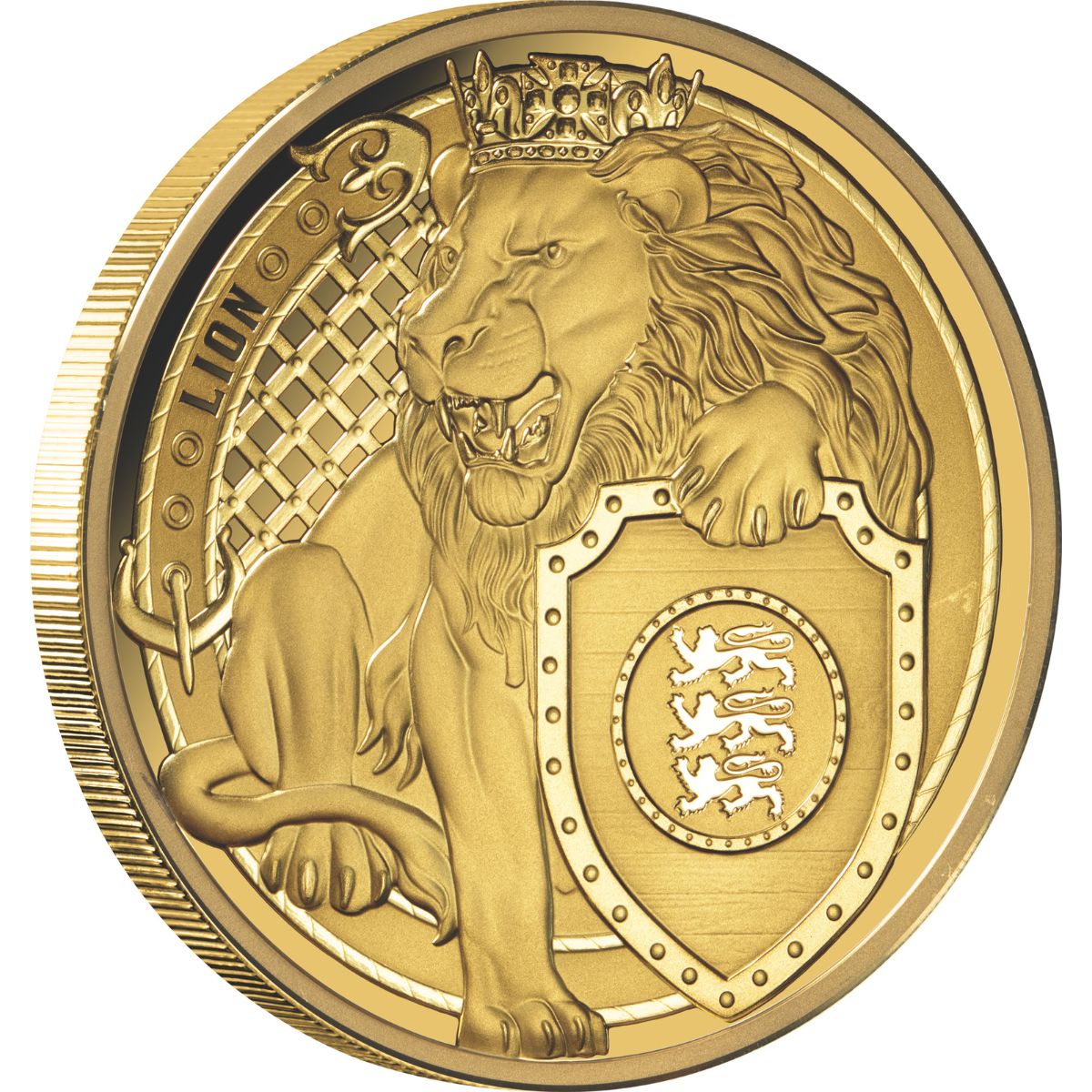 Heraldic Beasts 2025 $100 Lion 1oz Gold Proof Coin