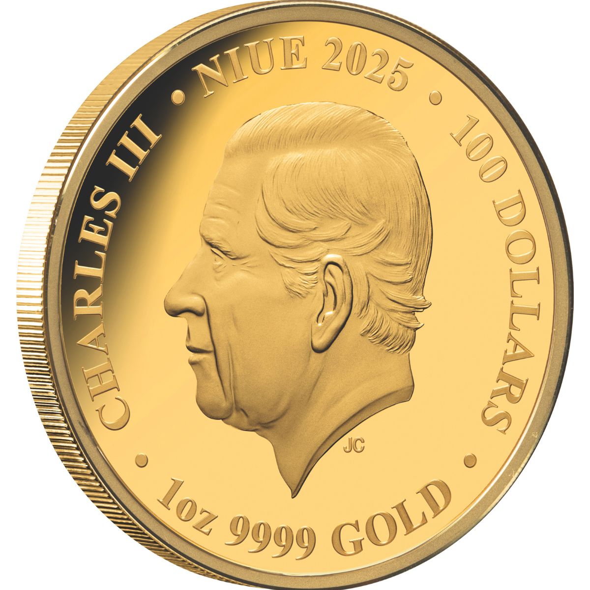 Heraldic Beasts 2025 $100 Lion 1oz Gold Proof Coin