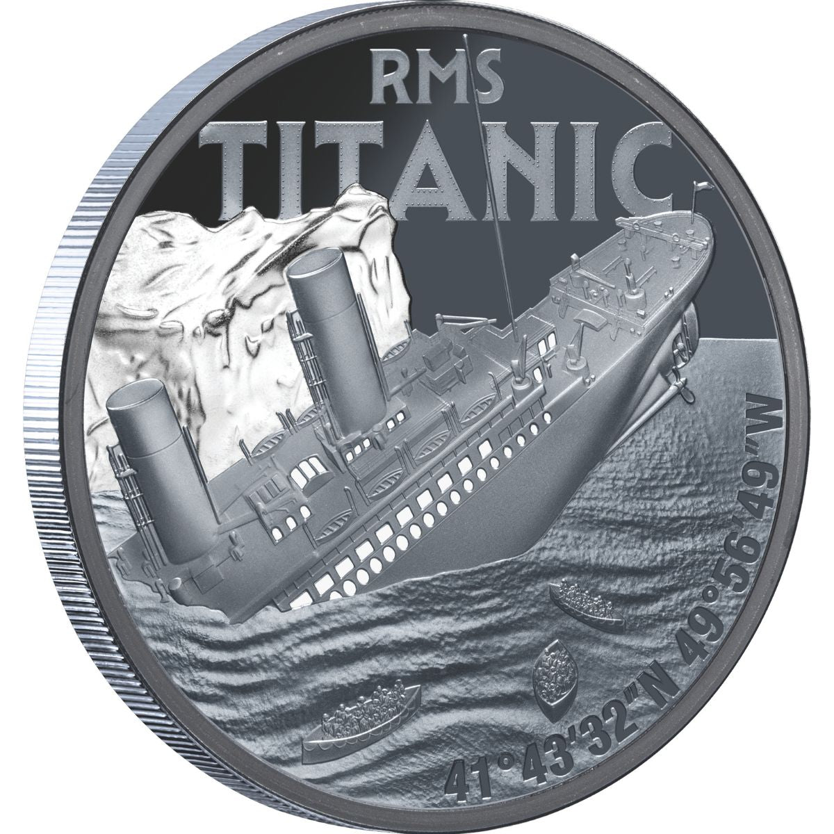 Titanic 2025 $1 1oz Silver Black Proof Coin