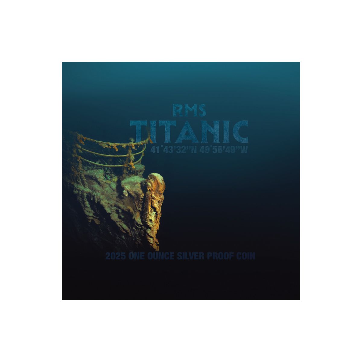 Titanic 2025 $1 1oz Silver Black Proof Coin