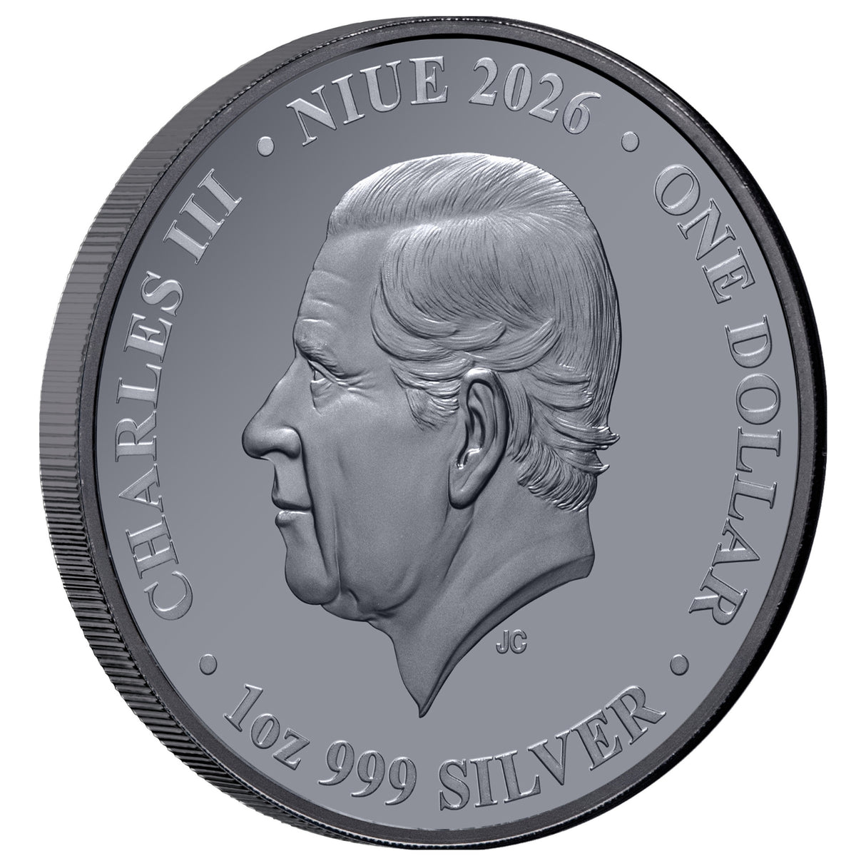 Lunar Year of the Horse 2026 $1 Gold-plated 1oz Silver Black Proof