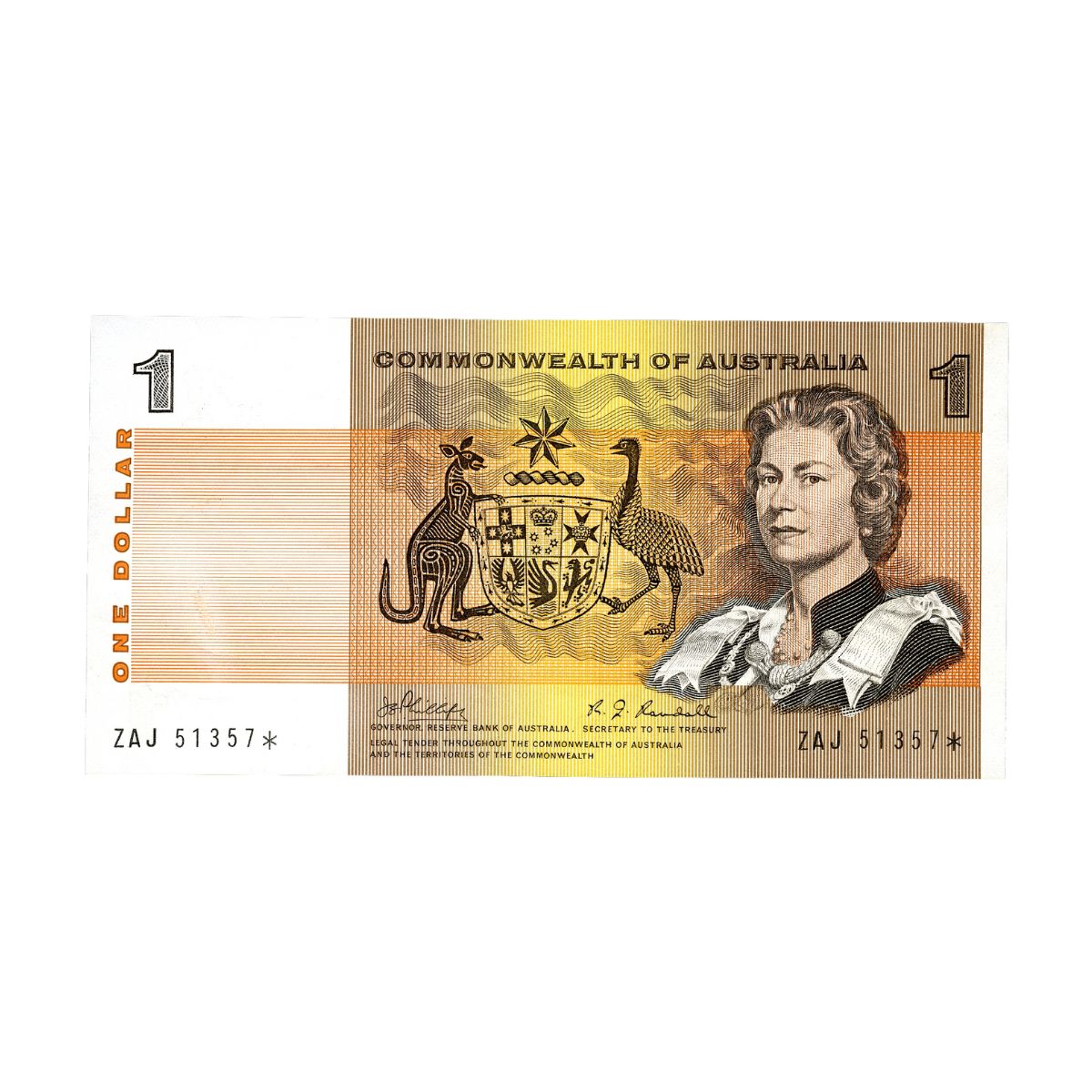 Australia 1969 $1 R73S Phillips/Randall Uncirculated Star Note