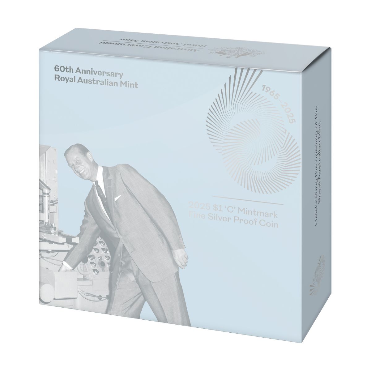 Australia Royal Australian Mint 60th Anniversary 2025 $1 C Mintmark Silver Proof Coin