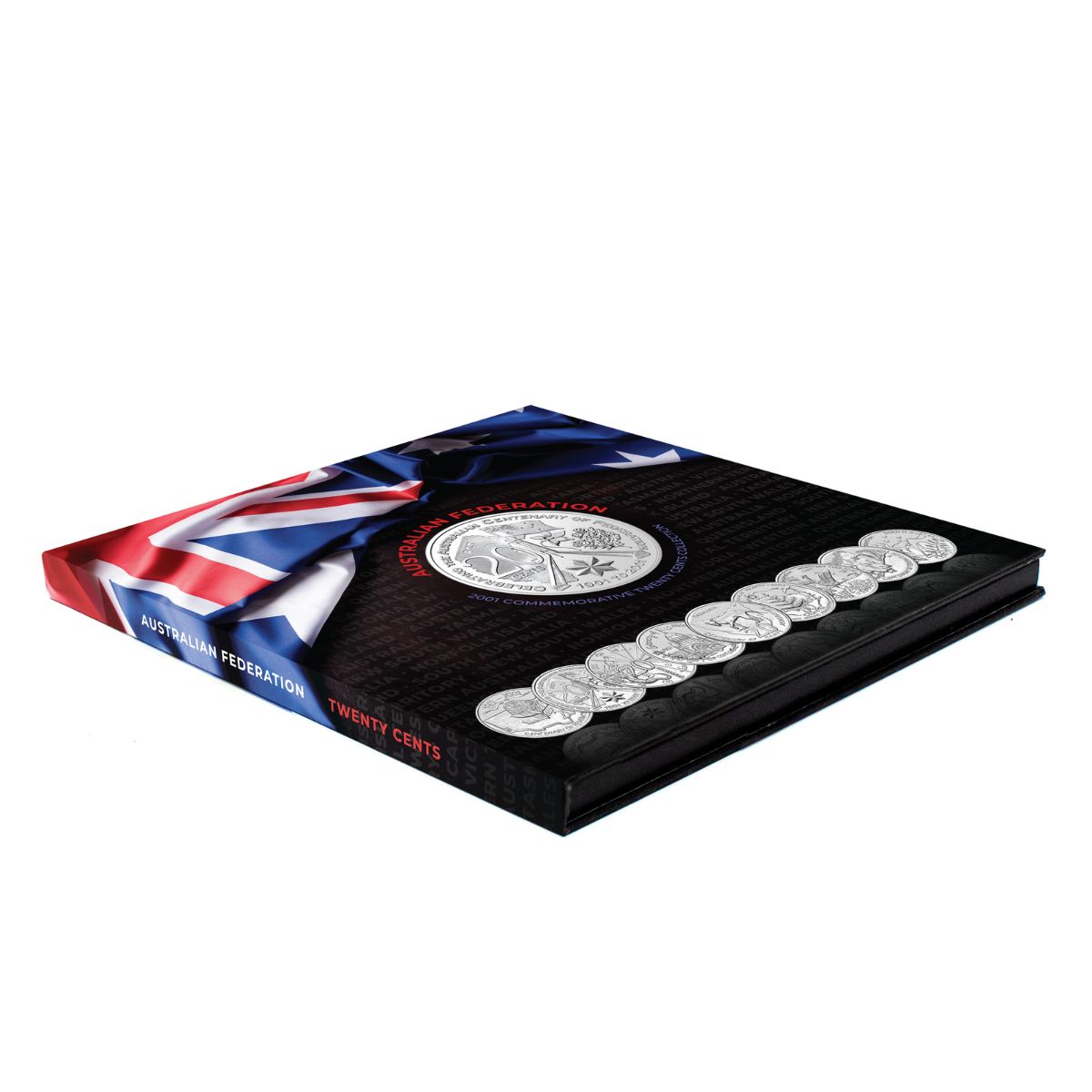 Australia Federation Centenary 2001 20c & 50c States & Territories Uncirculated 19-Coin Portfolio