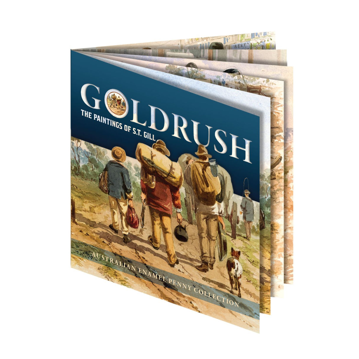 Gold Rush - The Paintings of S.T. Gill Enamel Penny 5-Coin Collection