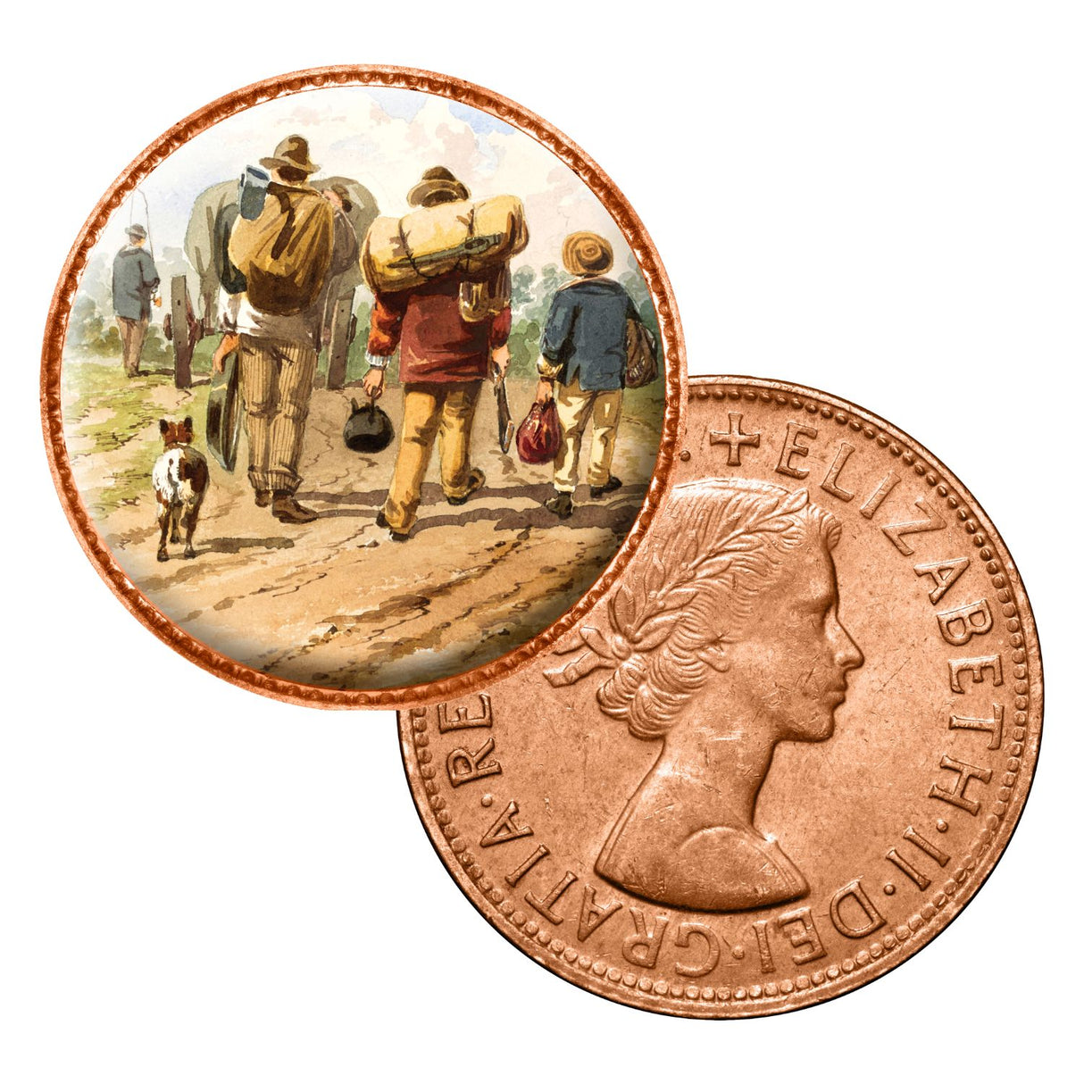 Gold Rush - The Paintings of S.T. Gill Enamel Penny 5-Coin Collection