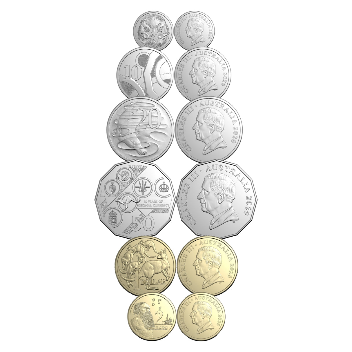 Australia Decimal Currency 60th Anniversary 2026 6-Coin Mint Set