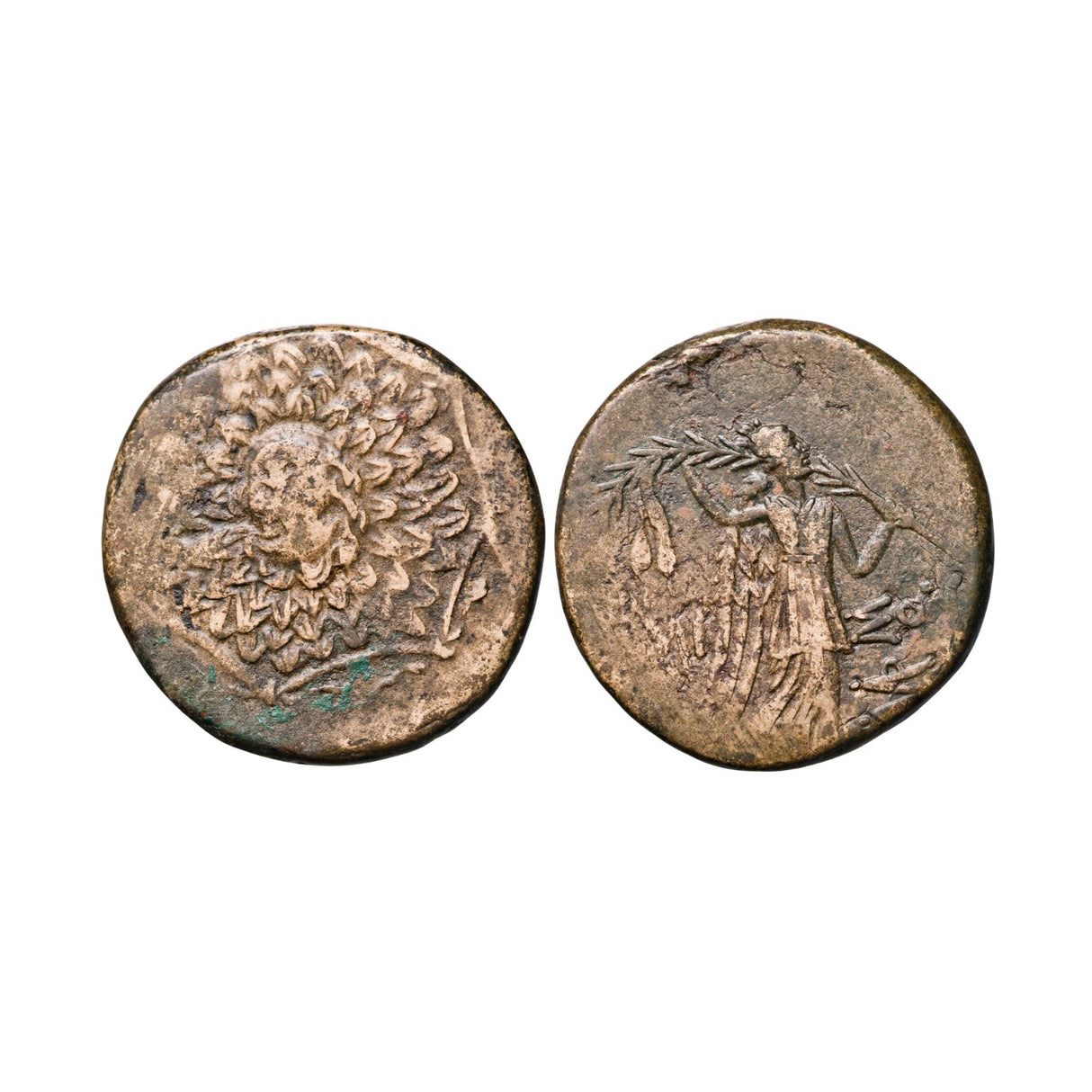 Ancient Greece Pontus c85-65BC Mithradates VI Eupator Bronze Fine-Very Fine Coin