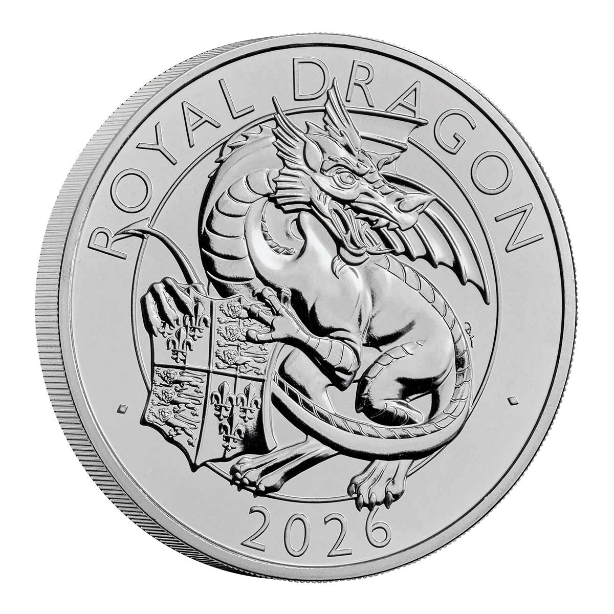 Great Britain Royal Tudor Beasts 2026 £5 Royal Dragon Cupro-Nickel Brilliant Uncirculated Coin