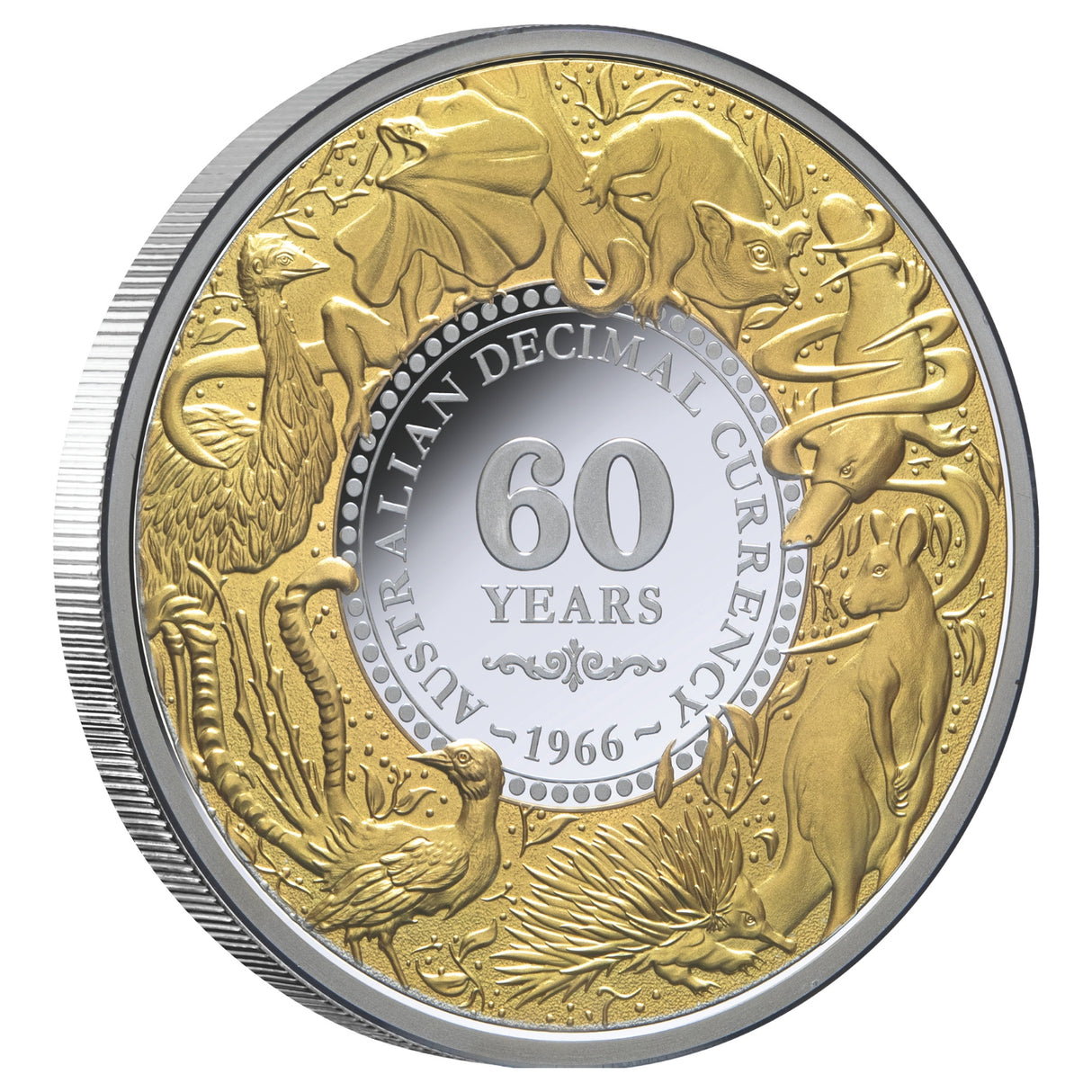 Decimal Currency 60th Anniversary 2026 $1 Gold-plated 1oz Silver Proof Coin