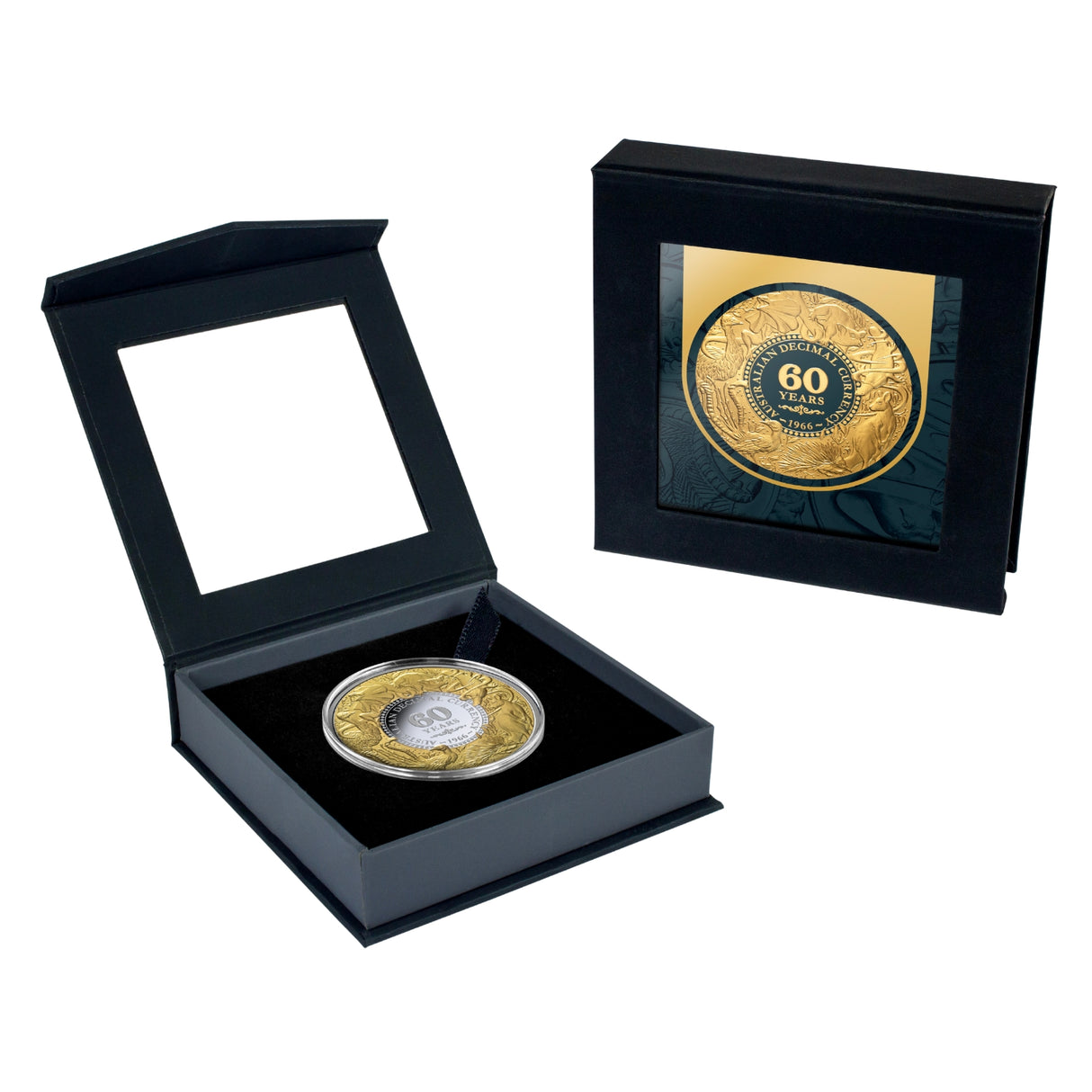 Decimal Currency 60th Anniversary 2026 $1 Gold-plated 1oz Silver Proof Coin