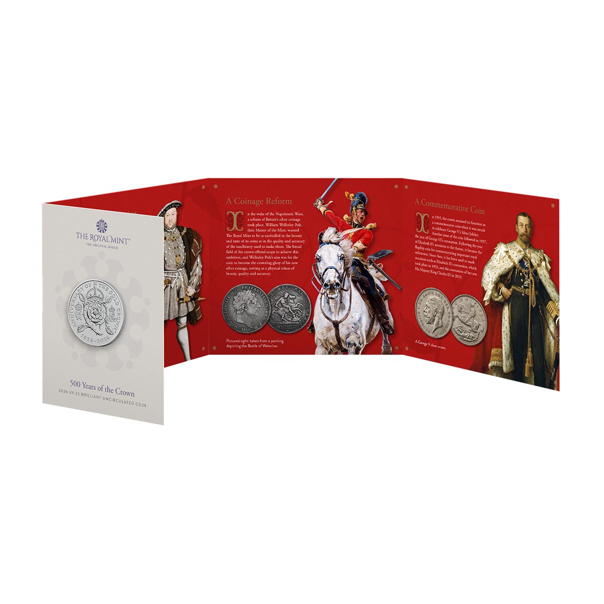Great Britain 500 Years of the Crown 2026 £5 Cupro-Nickel Brilliant Uncirculated Coin