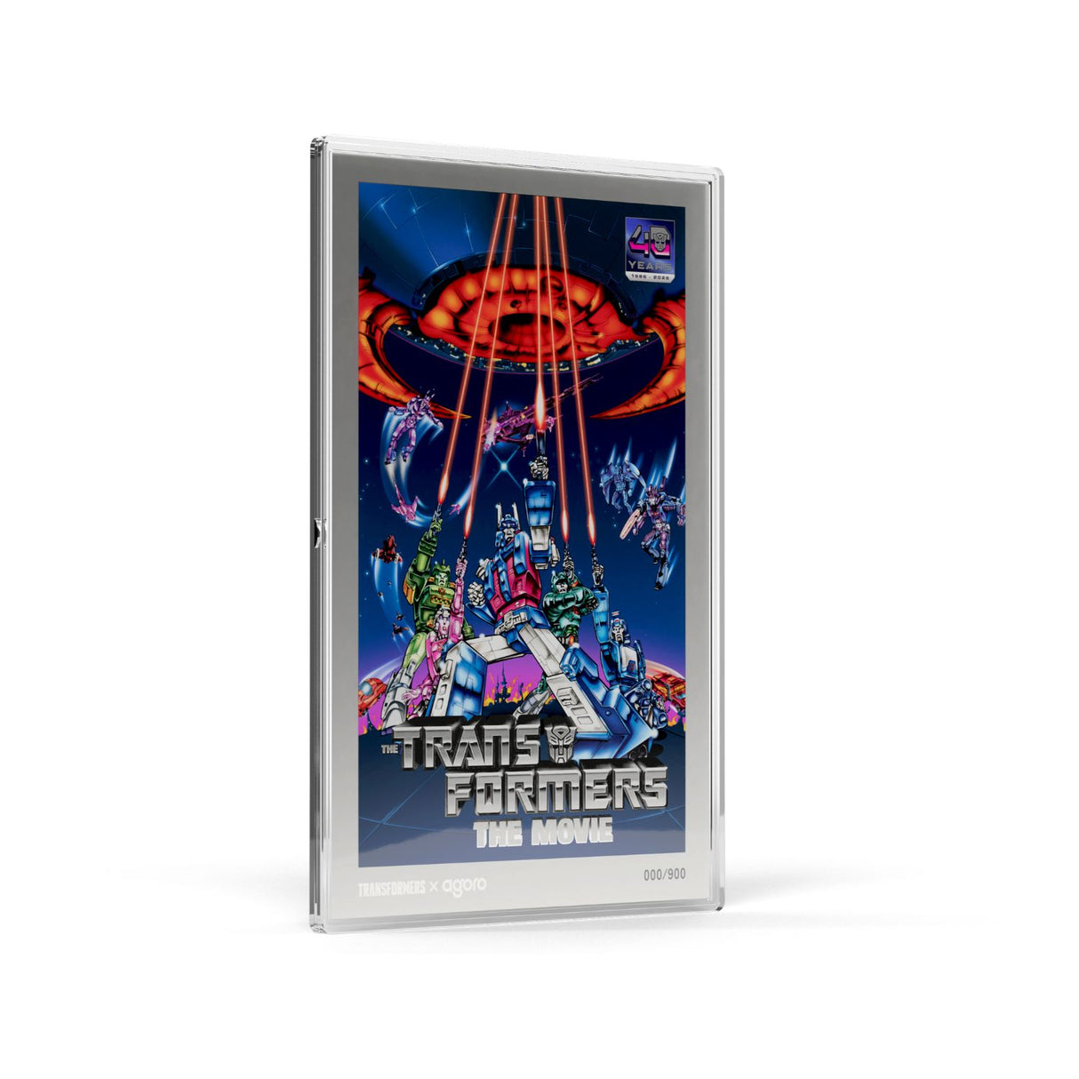 The Transformers: The Movie 40th Anniversary 2026 $2 Film Poster 1oz Silver Proof Coin