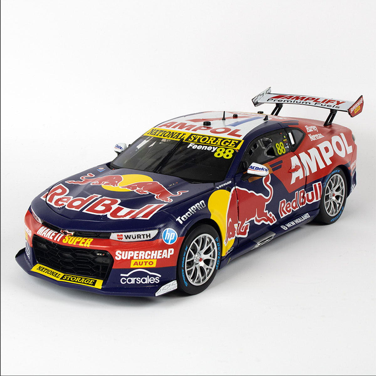 CHEVROLET CAMARO GEN3 ZL1 - RED BULL RACING - FEENEY #88 - 2023 Beaurepaires Melbourne 400 - Race 6 WINNER - 1:18 Scale Diecast Model Car