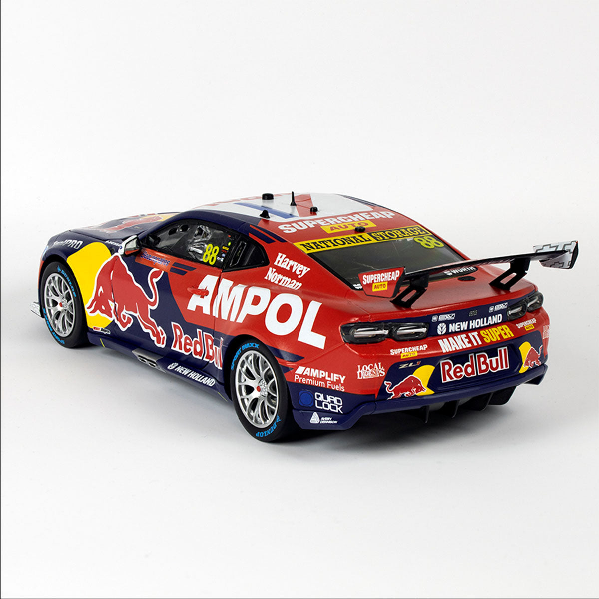 CHEVROLET CAMARO GEN3 ZL1 - RED BULL RACING - FEENEY #88 - 2023 Beaurepaires Melbourne 400 - Race 6 WINNER - 1:18 Scale Diecast Model Car
