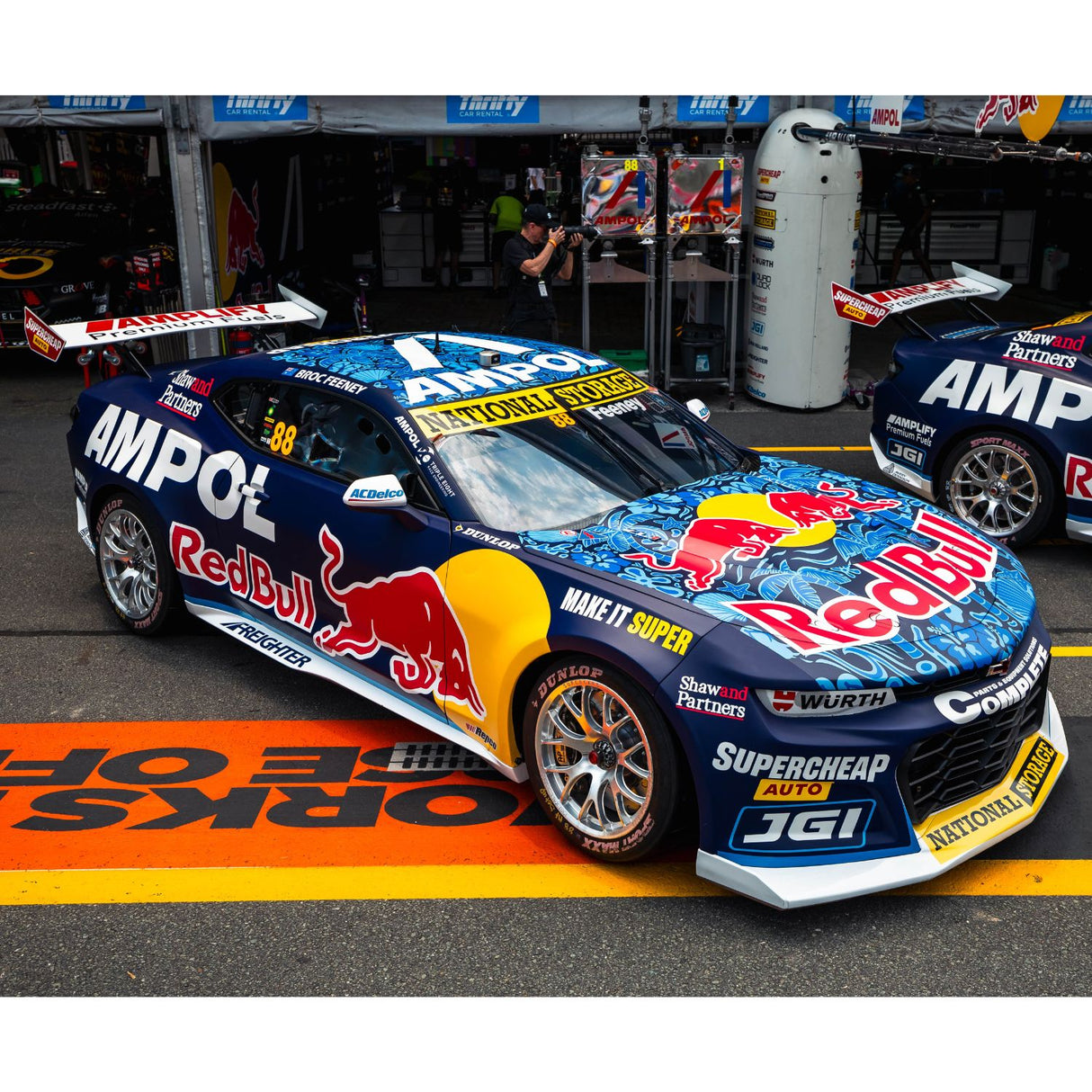 CHEVROLET CAMARO - RED BULL AMPOL RACING - BROC FEENEY #88 2025 GOLD COAST 500 - RACE 29 - 1:18 Scale Diecast Model Car