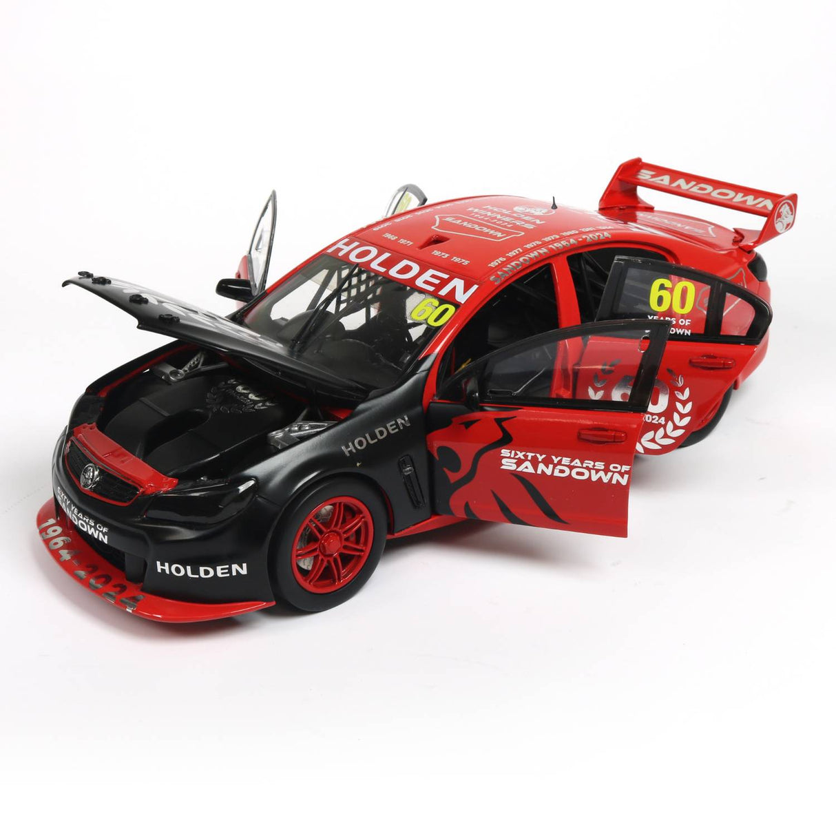 HOLDEN COMMODORE VF SUPERCAR - 60 YEARS OF SANDOWN - SPECIAL LIMITED ANNIVERSARY EDITION 2024 - 1:18 Scale Diecast Model Car