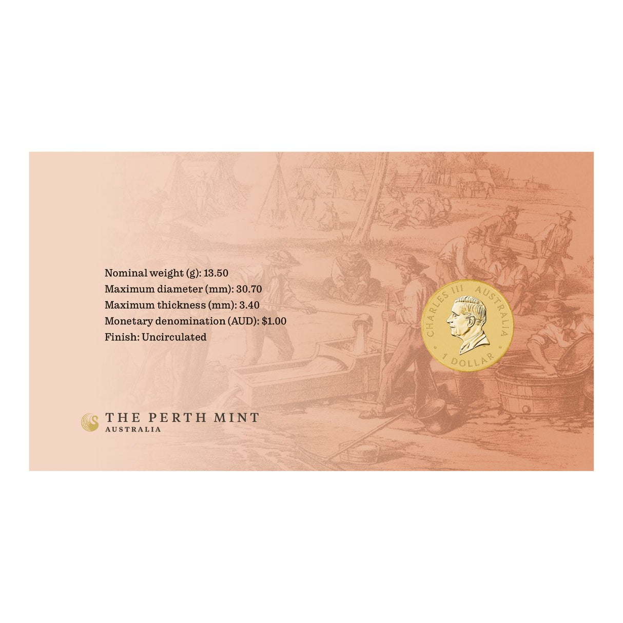 Australia First Gold Rush 175th Anniversary 2026 $1 Philatelic Numismatic Cover