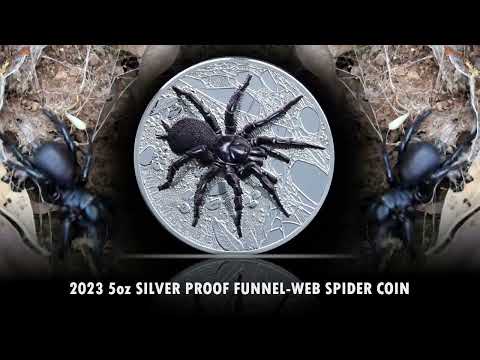 Australia's Funnel-Web Spider 2023 $10 Ultra High Relief 5oz Silver Proof Coin