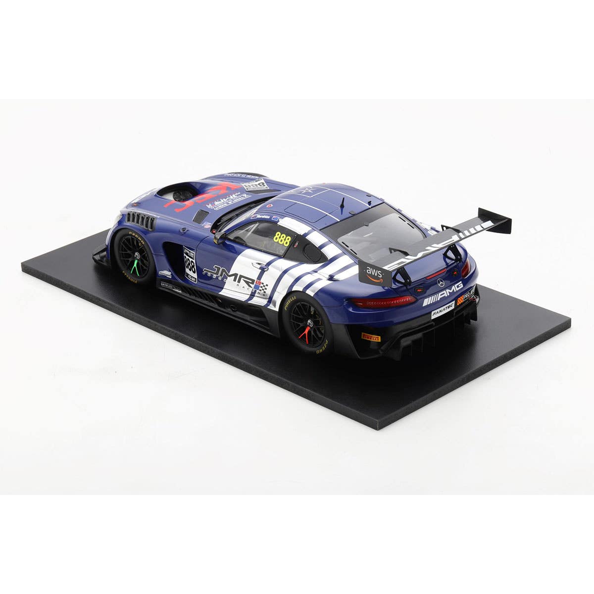 MERCEDES-AMG GT3 - 2022 GT WORLD CHALLENGE AUSTRALIA - TRIPLE EIGHT RACE ENGINEERING #888 - VAN GISBERGEN/PRINCE IBRAHIM - PHILLIP ISLAND GRAND PRIX CIRCUIT - RACE 1 - 3RD PLACE - 1:18 Scale Resin Model Car