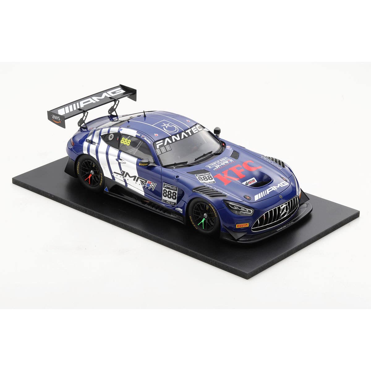 MERCEDES-AMG GT3 - 2022 GT WORLD CHALLENGE AUSTRALIA - TRIPLE EIGHT RACE ENGINEERING #888 - VAN GISBERGEN/PRINCE IBRAHIM - PHILLIP ISLAND GRAND PRIX CIRCUIT - RACE 1 - 3RD PLACE - 1:18 Scale Resin Model Car