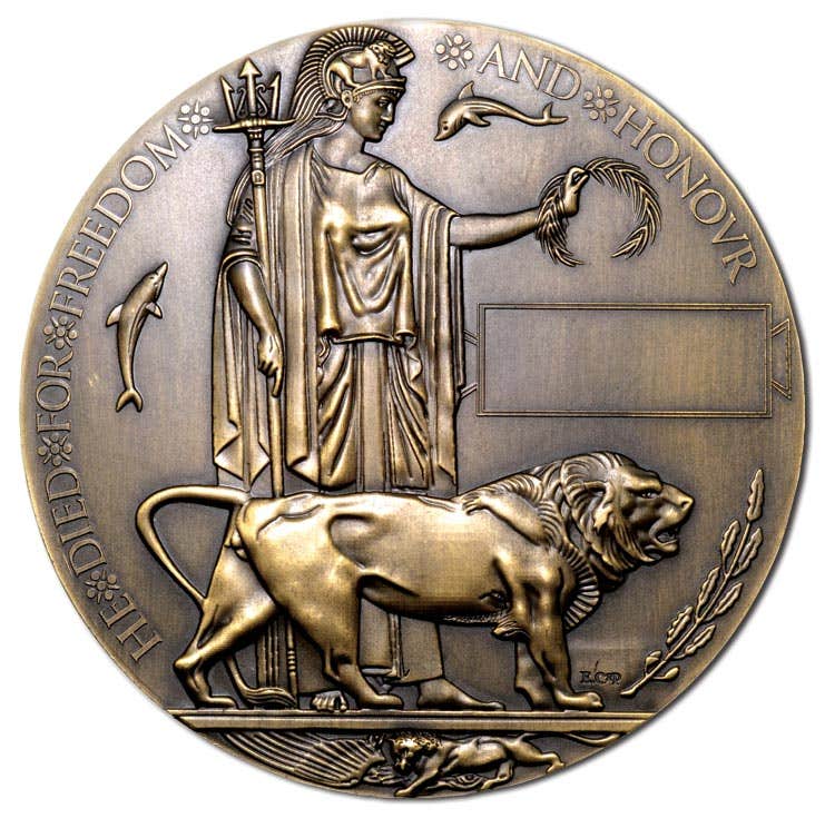 WWI Memorial Plaque Replica