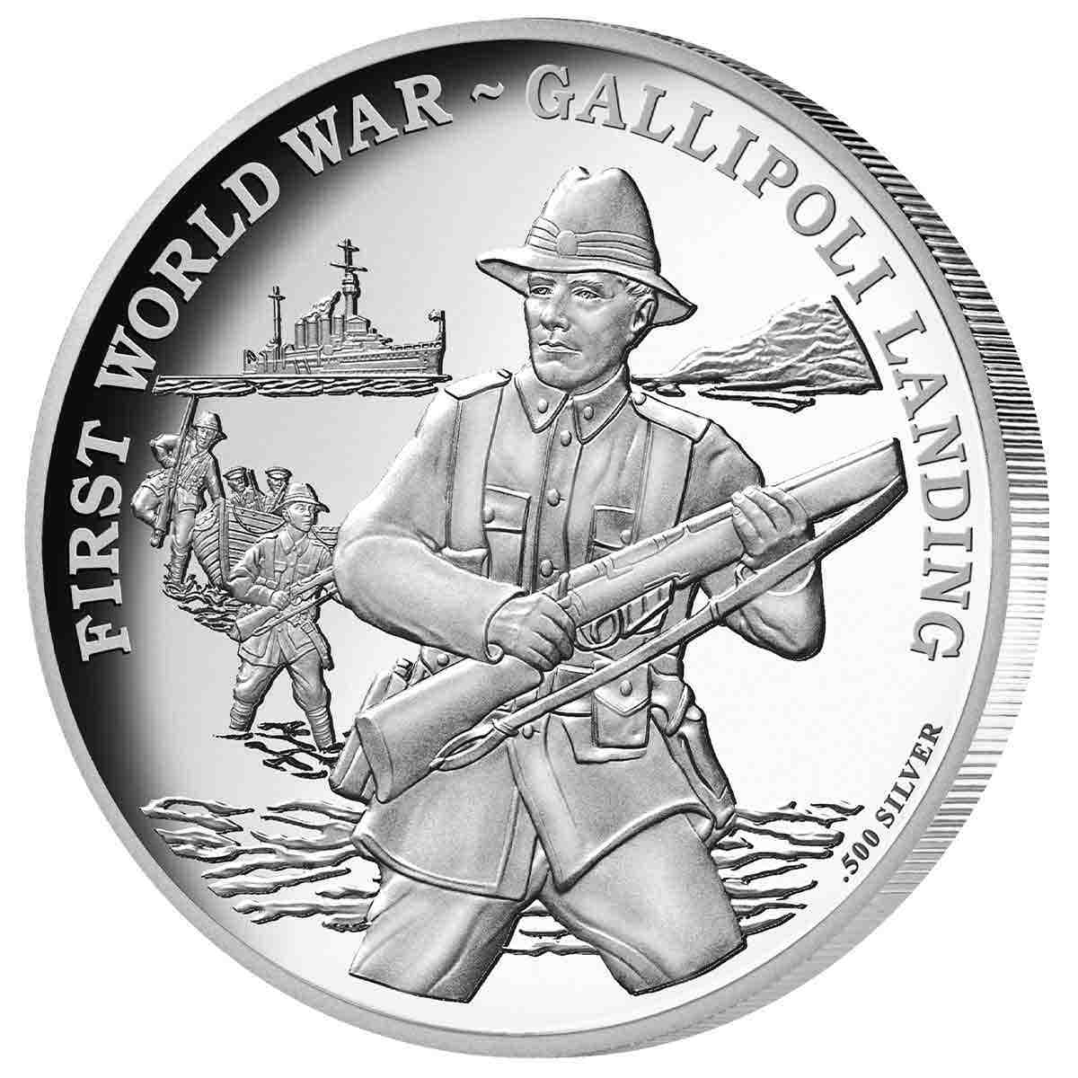 Gallipoli Landing 2017 $10 Silver-Plated Coin