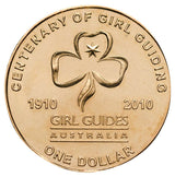 Centenary of Girl Guides 2010 $1 Al-Br Coin Pack