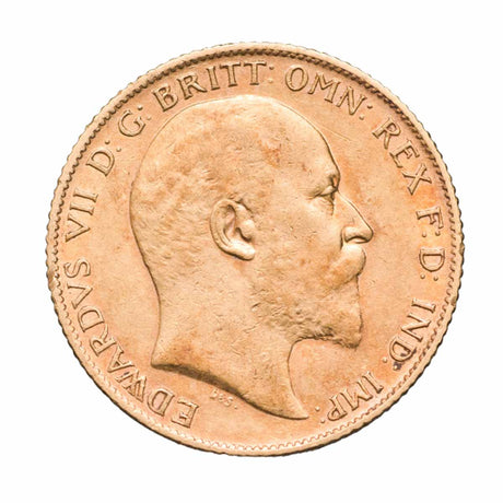 Edward VII 1909P Gold Half Sovereign good Very Fine