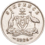 1936 & 1938 Sixpence Pair Very Fine-Extremely Fine