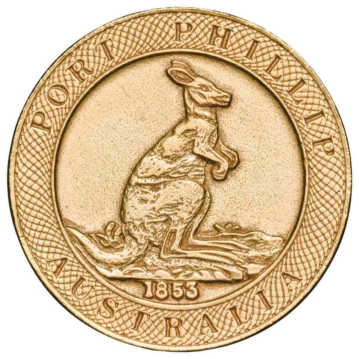 1853 Port Phillip Gold Pattern Replica