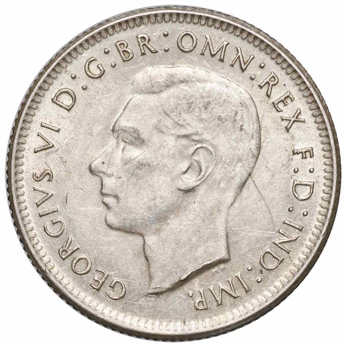 1942S-44S Shilling 3-Coin Set Extremely Fine-about Uncirculated