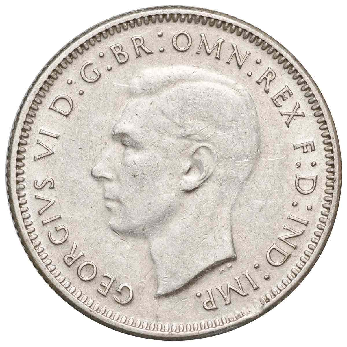 1942S-44S Shilling 3-Coin Set Extremely Fine-about Uncirculated