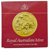 Australia 1984 $1 Mob of Roos Aluminium-Bronze Specimen Coin