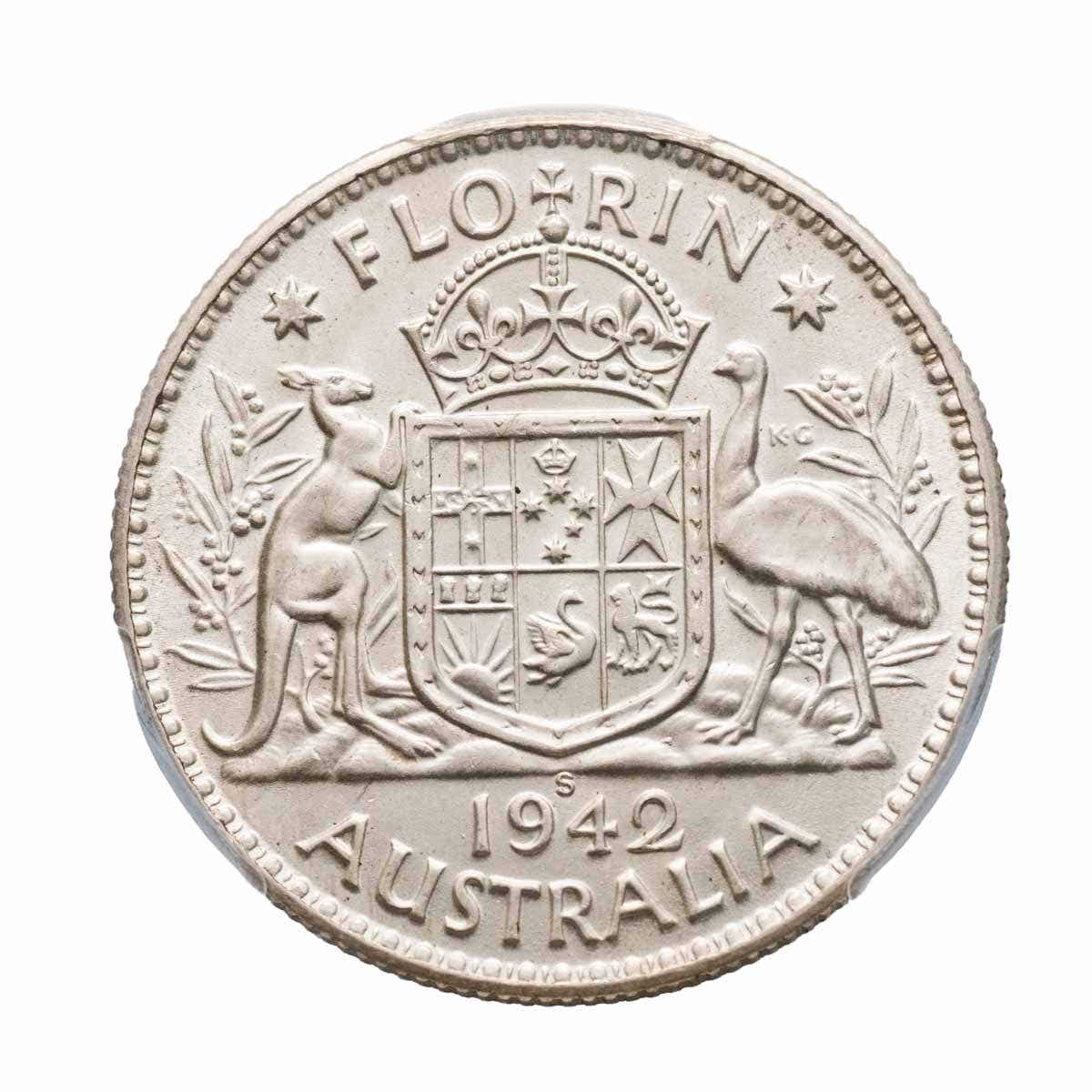 1942S Florin PCGS MS64 (Choice Uncirculated)